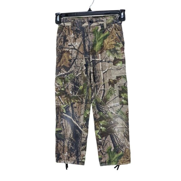 Ranger Boys 8 Cargo Realtree Camo Pants Hunting Camouflaged Adjustable Leg Waist - Picture 1 of 8